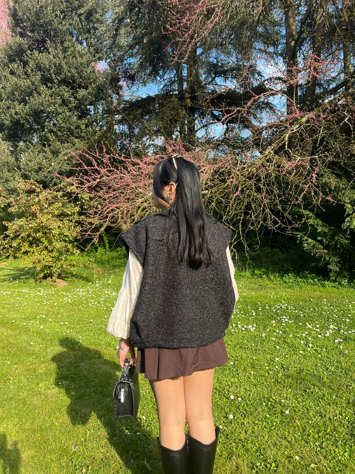 JUPE SHORT BUSSABA MARRON