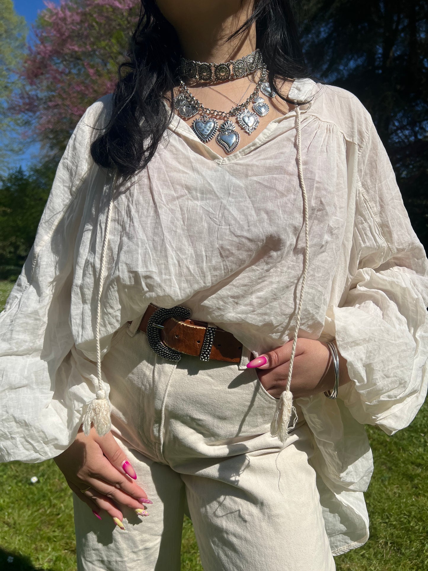 BLOUSE SOMCHAI BLANC CRÈME