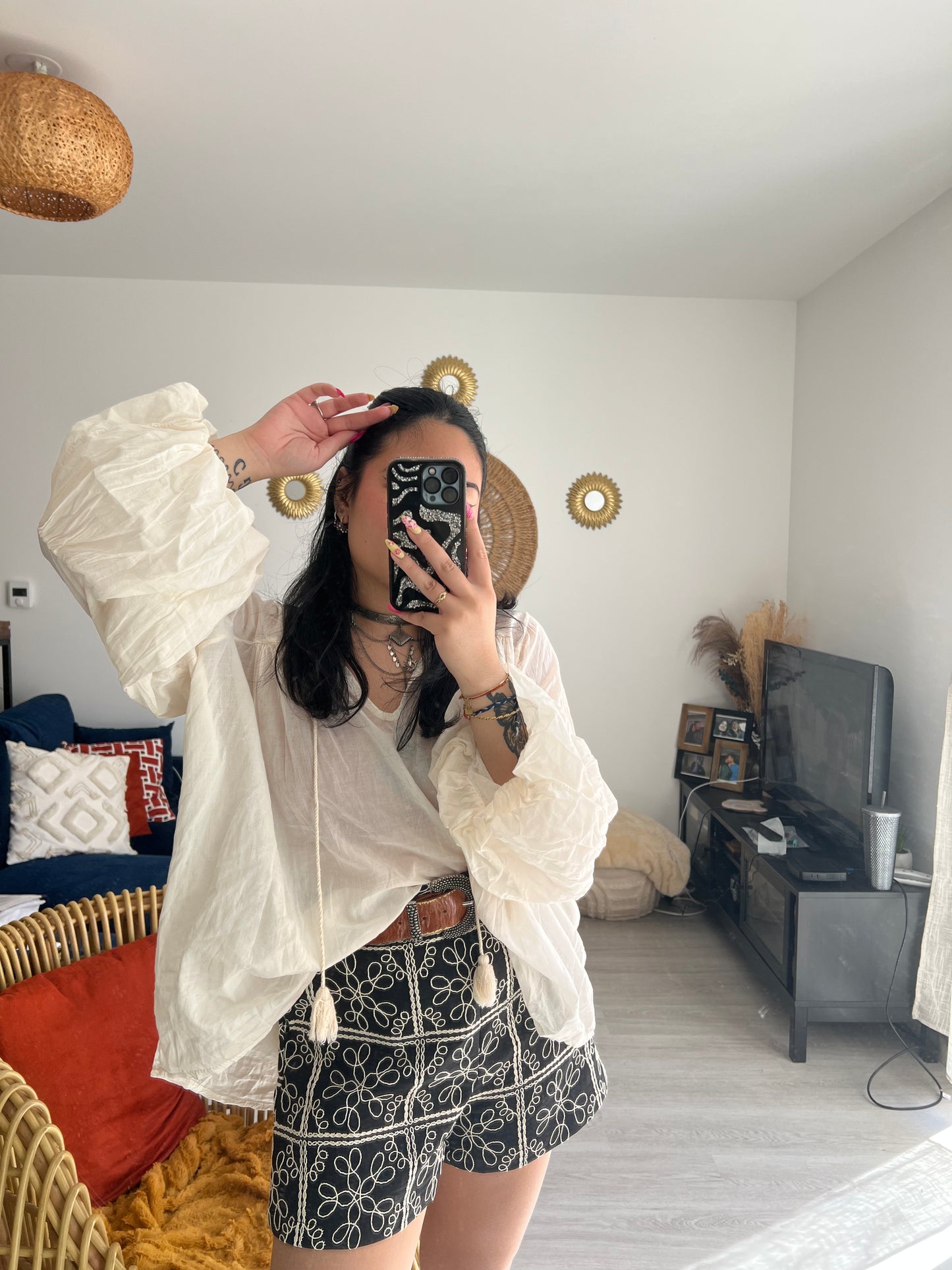 BLOUSE SOMCHAI BLANC CRÈME
