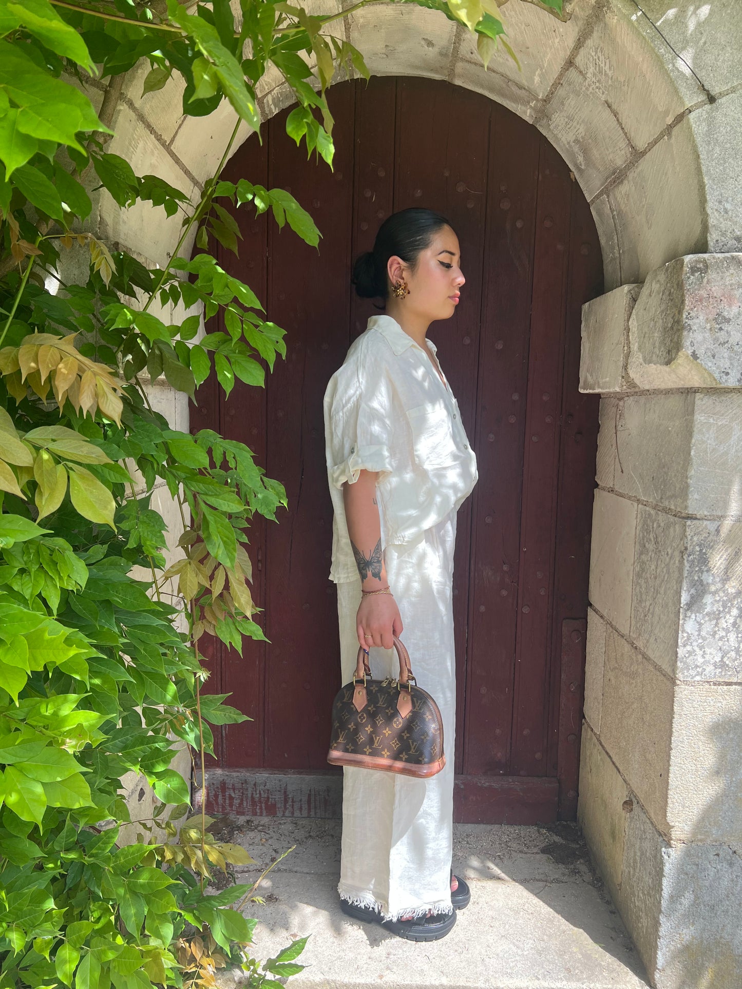 Chemisette oversize lin crème Issara