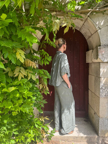 Chemisette oversize lin vert Jintana