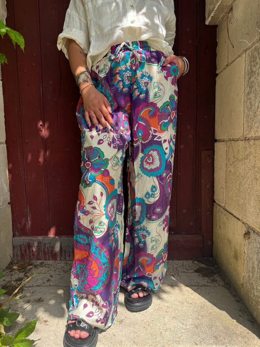 Pantalon large à motifs Surisa