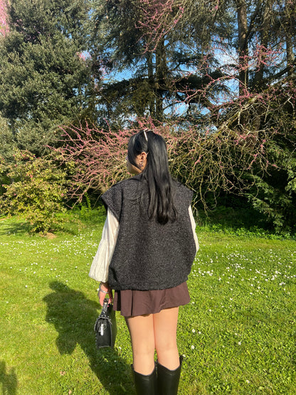 JUPE SHORT BUSSABA MARRON
